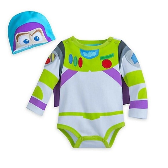 New Disney Store Buzz Lightyear Toy Story Baby Costume Bodysuit 12-18m - Picture 1 of 2